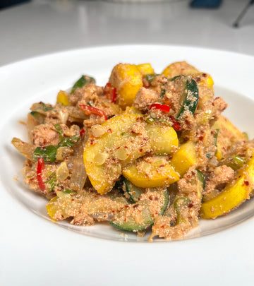 Must-Try-Recipe-Stir-Fried-Squash-with-Mentaiko-명란-호박-볶음 Kevin's Choice
