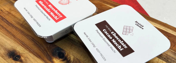 Indulge in Gourmet Korean Desserts: Chocolate Cacao Mochi and Strawberry Shortcake Mochi