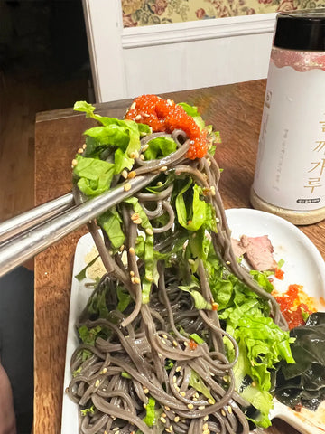 Soba Sensation: Perilla Powder and Seaweed-infused Noodles