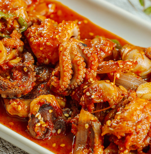 쭈꾸미 볶음 매운 안주 korean spicy webfoot octopus stir fry