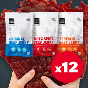 [Free Shipping] People's Choice Beef Jerky 3 Flavors X 4Packs SET