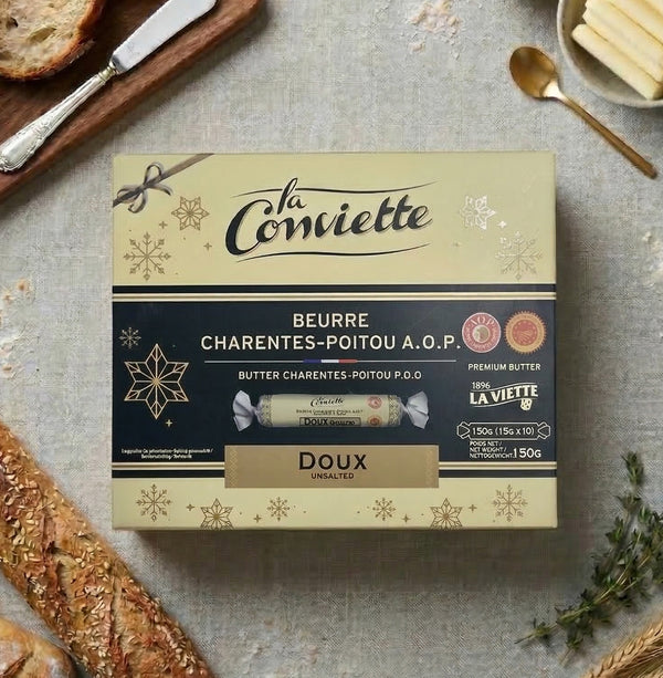 [무염] 라꽁비에뜨 프렌치 무염 버터롤(박스) [Unsalted] La Conviette Unsalted French Butter Roll(Box)_15g x 10