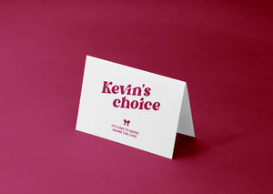 Kevin's Choice 기프트 카드
