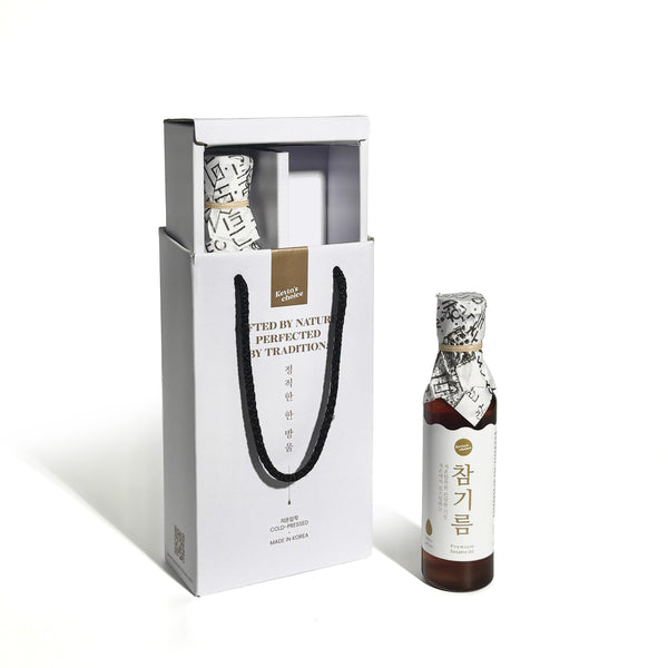 참기름 2병 선물 세트 Sesame Oil 2-Bottle Gift Set