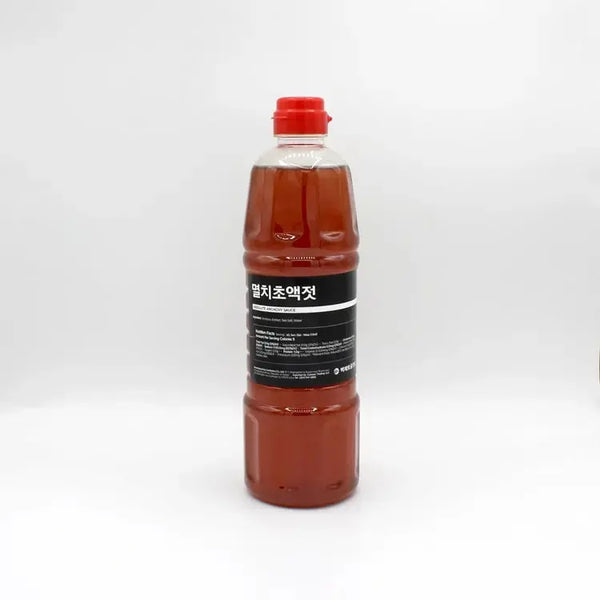 Korean anchovy sauce in a bottle