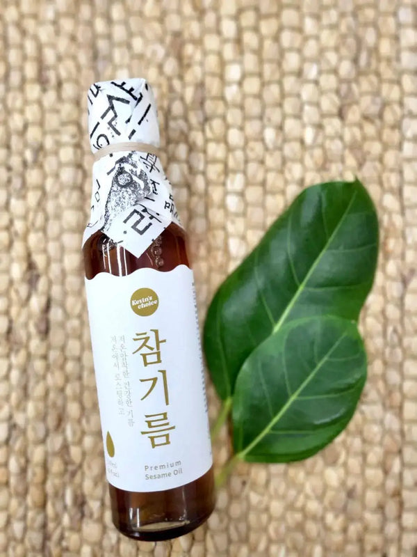 Premium Sesame Oil cold pressed low temp 한국산 참기름 저온압창 저온 로스팅