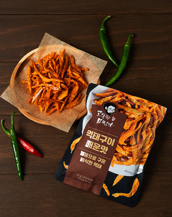 먹태구이 3가지 맛(오리지널/매운맛/허니버터맛) Roasted Pollock Snack(Original/Spicy/Honey Butter)_0.88oz(25g)