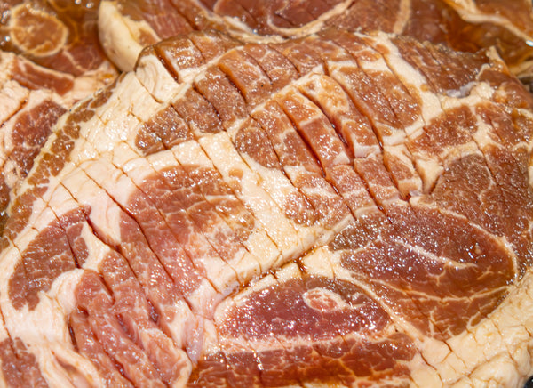 양념 벌집 돼지목살 SOY SAUCE MARINATED PORK SHOULDER_1lb(453g)