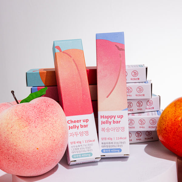 과일 양갱(복숭아/자두 맛 선택) Jelly Bar (Peach/Plum Flavor)_1.4oz(40g)