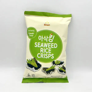 Asak King Seaweed Snack Wasabi Flavor 아삭킹 김부각 와사비맛 1.06oz (30g) Kevin's Choice