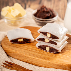 앙버터절편 Sweet Rice Cake with Red Bean Paste and Butter 14oz(400g)
