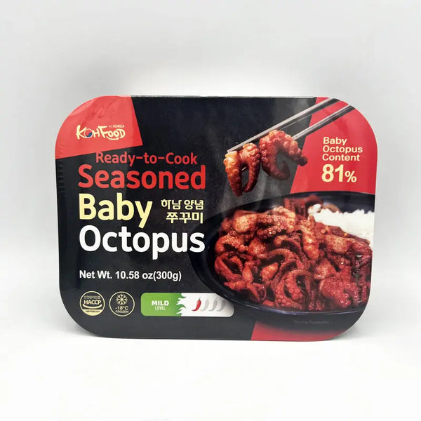 For Stir-Fry: Seasoned Baby Octopus (양념 쭈꾸미) 10.58oz (300g) Kevin's Choice