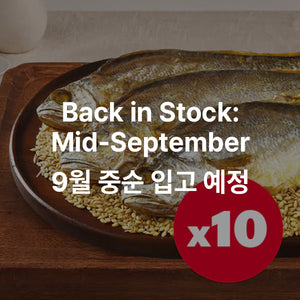 [무료배송 | Free shipping] 보리굴비 x10개_1kg Dried Yellow Corvina with Barley x 10_1kg