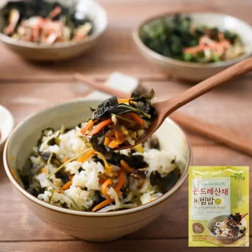 Gondre Vegetable Bibimbap Mix 곤드래 산채 비빔밥 건나물 믹스 0.8oz (25g) Kevin's Choice