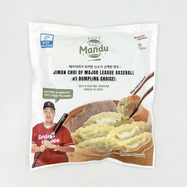 choi mandu vegan dumplings vegetable flavor 비건 야채만두 최지만 만두 패키징