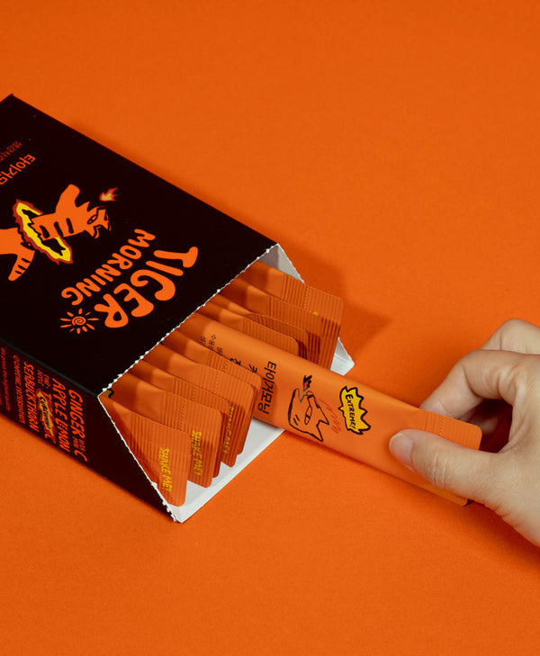 [타이거모닝] 커큐민진저샷 스틱 - 자연 에너지 부스터 Curcumin Ginger Shot Stick - Natural Energy Booster_10.58oz(300g(30gX10))