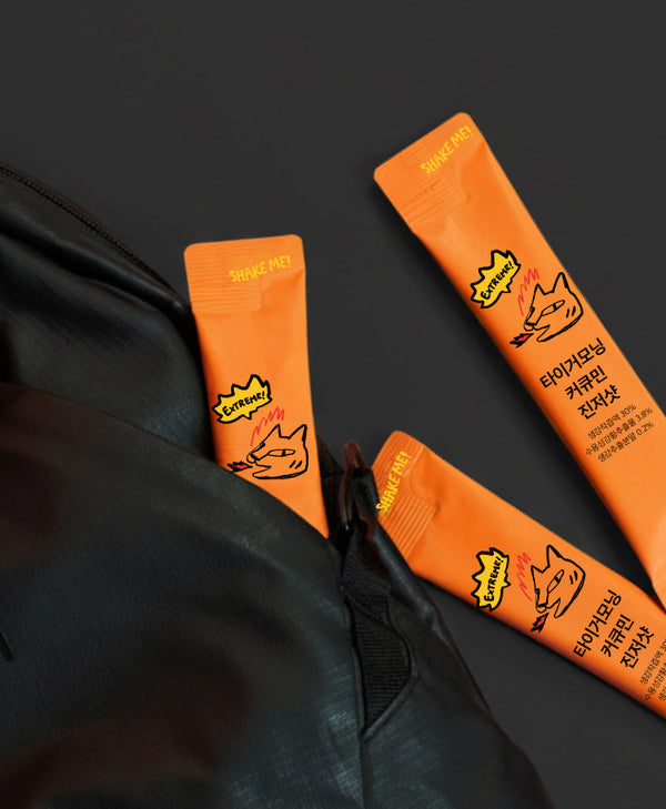 [타이거모닝] 커큐민진저샷 스틱 - 자연 에너지 부스터 Curcumin Ginger Shot Stick - Natural Energy Booster_10.58oz(300g(30gX10))