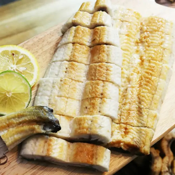 korean meju fed eel placed on wooden board