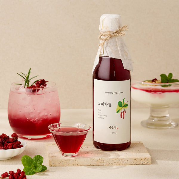 100% 한국산 프리미엄 오미자청 OMIJA(SCHISANDRA BERRY) SYRUP_17.6oz(500g)