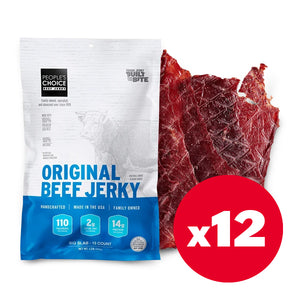 [Free Shipping] 12 Pack - People's Choice Original Beef Jerky_3oz(84g)