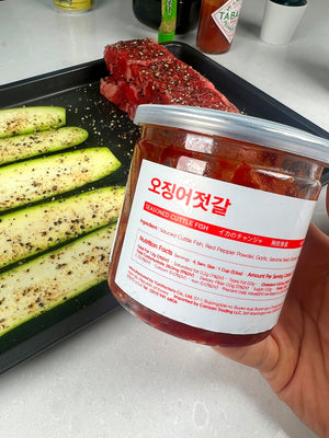 Seasoned Cuttlefish Jeotgal 오징어젓갈 14oz.(400g)