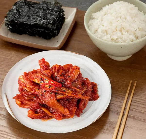 Seasoned Pollack Salad (Green Tea-Refined) 명태회무침 12.34oz (350g) Kevin's Choice