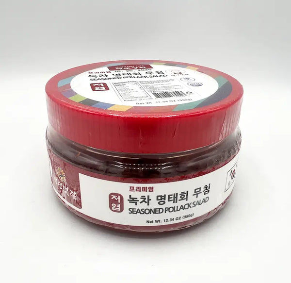 Seasoned Pollack Salad (Green Tea-Refined) 명태회무침 12.34oz (350g) Kevin's Choice