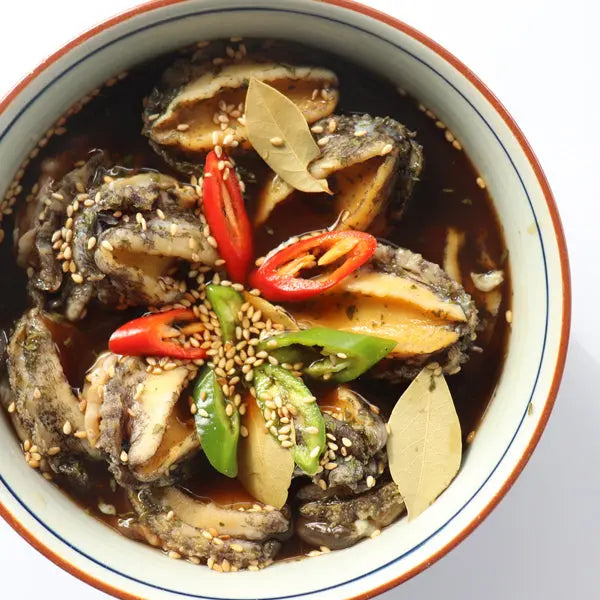 Soy-Marinated Abalone 전복장 - 4pc 10oz. (280g) Kevin's Choice