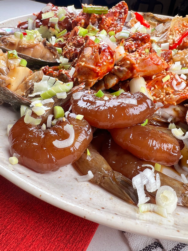 (4 pack) Marinated Soy Shrimp 간장 새우장 3pcs 4.2oz (120g)