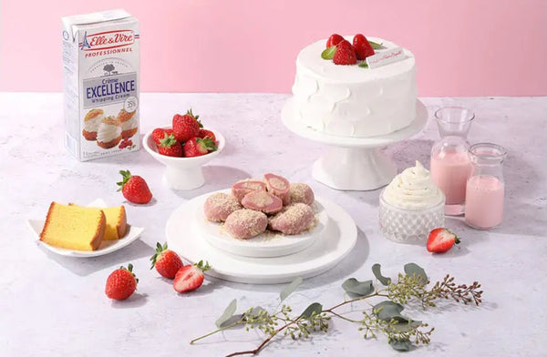 straberry mochi with french creme