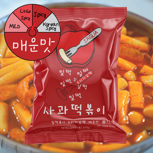 사과떡볶이-밀떡 매운맛 SAGUA TTEOKBOKKI WHEAT SPICY _30.6oz(870g)