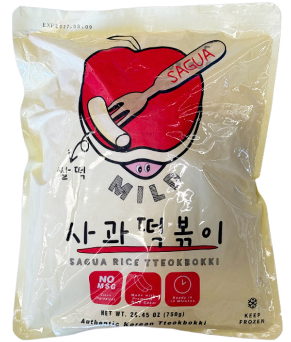 사과떡볶이-쌀떡 SAGUA TTEOKBOKKI RICE MILD_26.4oz(750g)