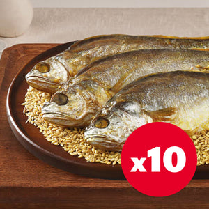 [무료배송 | Free shipping] 보리굴비 x10개_1kg Dried Yellow Corvina with Barley x 10_1kg