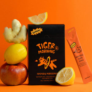 [타이거모닝] 커큐민진저샷 스틱 - 자연 에너지 부스터 Curcumin Ginger Shot Stick - Natural Energy Booster_10.58oz(300g(30gX10))