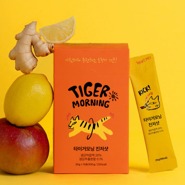[타이거모닝] 진저샷 스틱 - 자연 에너지 부스터 Ginger Shot Stick - Natural Energy Booster_300g(20gX15)