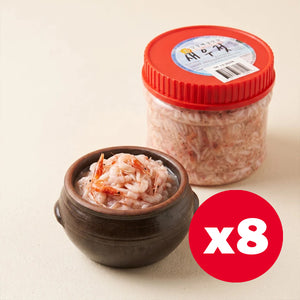 [무료배송] 김장용 육젓 35.2oz(1kg) 8개 세트 [Free Shiping] June-harvested Salted Shrimp for Kimchi 35.2oz(1kg) 8SET