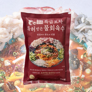 물회세트 K-Seafood Cold Soup Set – Soup Base, Ika Slice, Abalone Slice