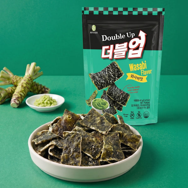 김부각 - 와사비맛 Seaweed Snack - Wasabi_1.4oz(40g)