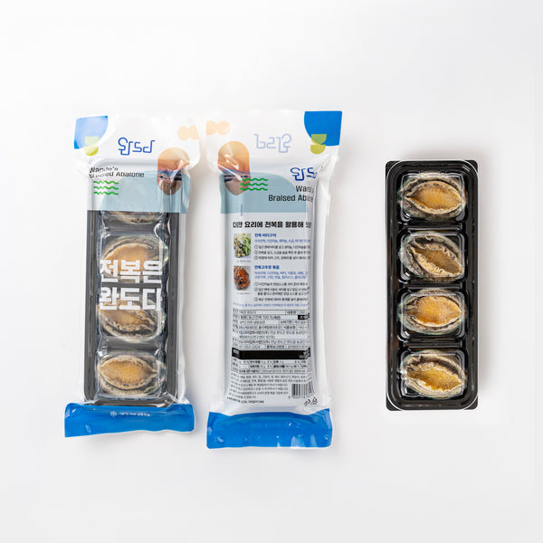 완도 자숙전복4개입 PREMIUM COOKED WANDO ABALONE 4P 9oz(260g)