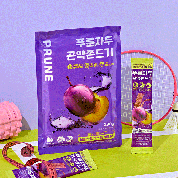 푸룬 자두 곤약 쫀드기 Prune Konjac Snack Stick 8.1oz(230g)